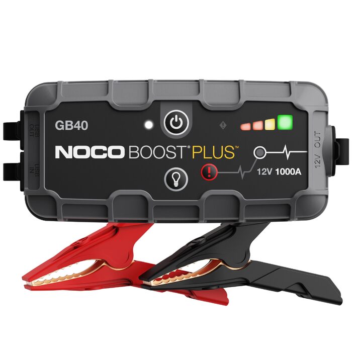 Портативний пусковий пристрій NOCO Boost GB40: Powerbank 1000A для автомобілів (бензин до 6.0L, дизель до 3.0L)