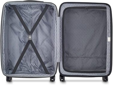 Валіза Delsey Paris Belmont Plus розширювана, 68 см, 4 подвійні колеса, чорна