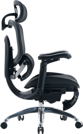 Крісло офісне Sihoo C300 PRO V2 Black з підставкою для ніг