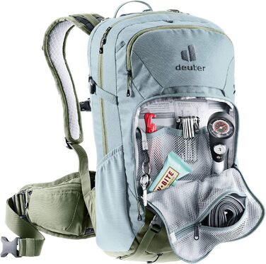 Жіночий велосипедний рюкзак Deuter Attack 18 SL з захистом, 18 л, шавлія/хакі