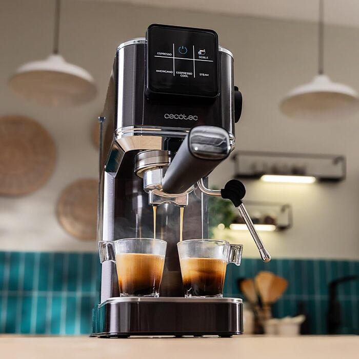 Кавомашина Cecotec Cafelizzia ColdBrew: Еспресо, Капучино, Холодний Кава, 20 бар, Змінна пара, Цифровий дисплей