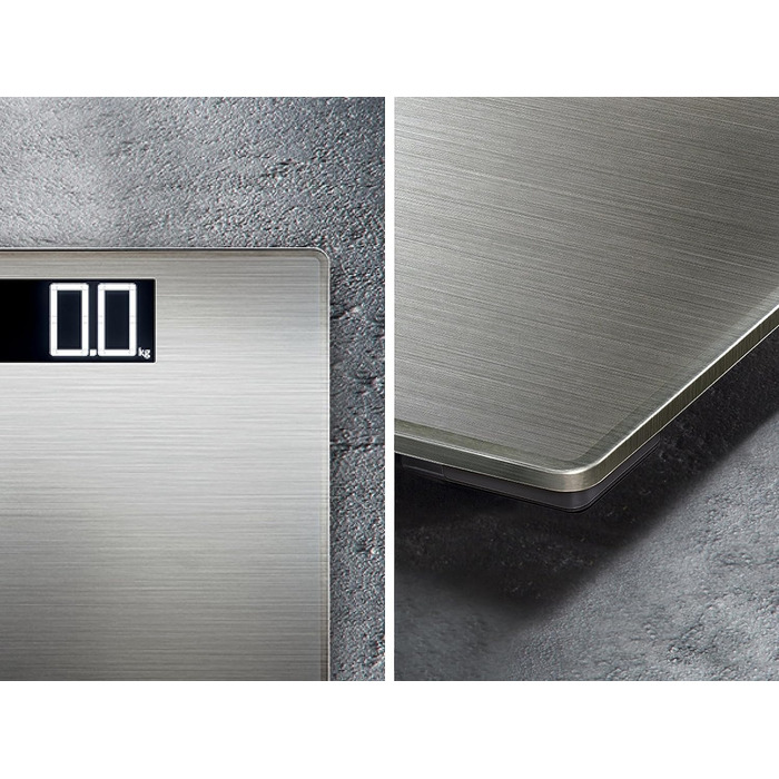 Електронна вага для людей Soehnle Style Sense Safe 300 з великою LCD, нержавіюча сталь, антивідбиткова поверхня