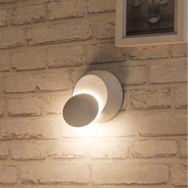 Сучасний LED світильник Chrasy 5W, настінний, з регульованим кутом світла, білий, залізо, для спальні, вітальні та коридору
