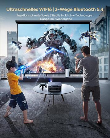 Проєктор Beamer 4K з Google TV 14.0