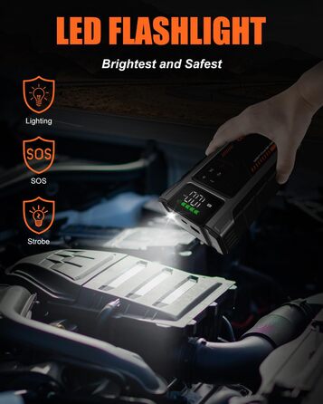 Портативний зарядний пристрій для автомобільної батареї, 168000 mAh, PD-JA2