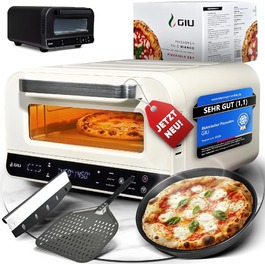 Електрична піч для неаполітанської піци GIU FusionHeat-Tech (Bianco) з набором Pizzaiolo, понад 400°C