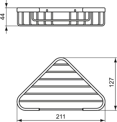 Кутова мильниця Ideal Standard IOM, чорна, металева