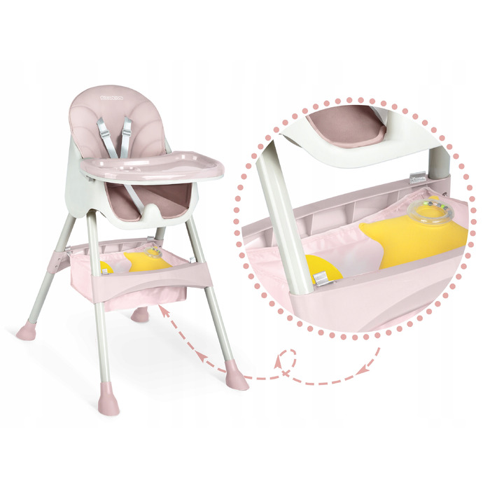 Стілець для годування RicoKids, 92 x 62 x 77 см