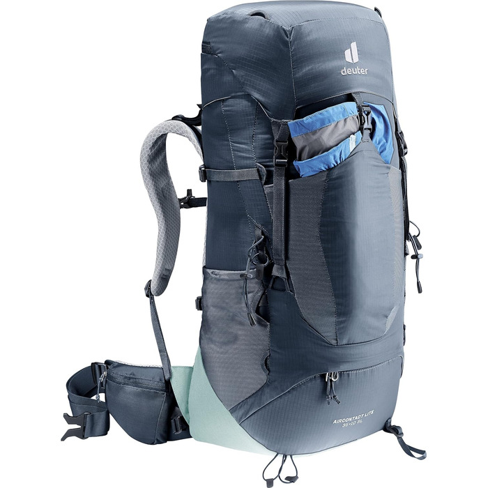 Жіночий трекінговий рюкзак Deuter Aircontact Lite 35+10 SL, легкий, Ink-Jade, 35+10 л