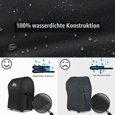Водонепроникний чохол для гриля Zettum Heavy Duty для Weber Genesis II (E-310, E-330, S-310, S-330, S-335, S-340), ПУ-покриття, 147x63x113 см