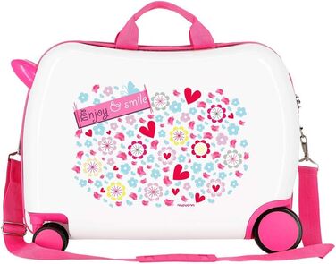 Дитяча валіза Movom Happy Time, жорсткий ABS, 50×38×20 см, комбінований замок, 34 л, 2,1 кг, 4 колеса, ручна поклажа, багато кольорів, для катання, 360°