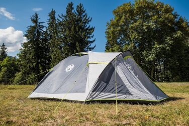 Намет Coleman Darwin 3 Plus для 2-4 осіб, купольний, легкий і компактний, 100% водонепроникний, пришита підлога, для кемпінгу та туризму, швидке встановлення, сірий
