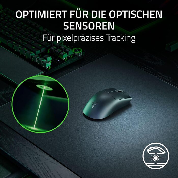 Скляний ігровий килимок для миші Razer Atlas Pro, преміум загартоване скло, мікро-травлена поверхня, чорний, 450 x 400 x 5 мм