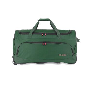 Дорожня сумка на колесах Travelite Basics Fresh L, 89 літрів, темно-зелена, 71 см