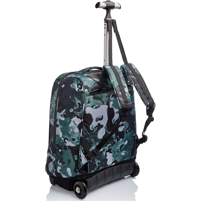 Дитячий шкільний рюкзак-тролей Invicta Camo Shade 2-в-1 на колесах, зелений, для хлопчиків і дівчаток, для школи та подорожей, з магнітною застібкою, 43 см
