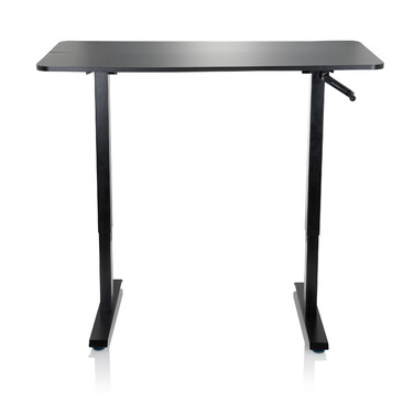 Робочий стіл STAND CR 120 x 60 з ручним регулюванням висоти, чорний колір, hjh OFFICE