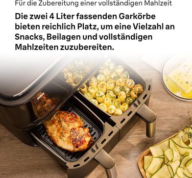 Фритюрниця повітряна Braun MultiFry 3 HF 3030, 4.3 л, 1500 Вт, цифрове керування, 8 програм, чорна