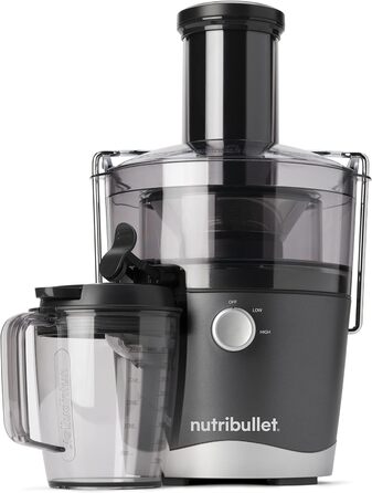 Соковитискач nutribullet NBJ100G для овочів та фруктів, холодного віджиму, 1,5 л, легке очищення, чорний, 2022