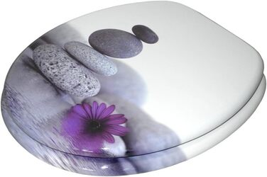Сидіння для унітазу Sanilo Energy Stones, міцний туалетний кришка, легкий монтаж, надійні петлі