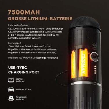 Кавоварка еспресо портативна електрична Cafilas 12V для подорожей, для меленої кави та NS-капсул (біла)