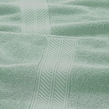 Набір рушників Modern Threads Trefoil Filigranes, 6 шт, жакардові, двосторонні, 100% бавовна, сіро-зелені, супер всотувальні та швидковисихаючі