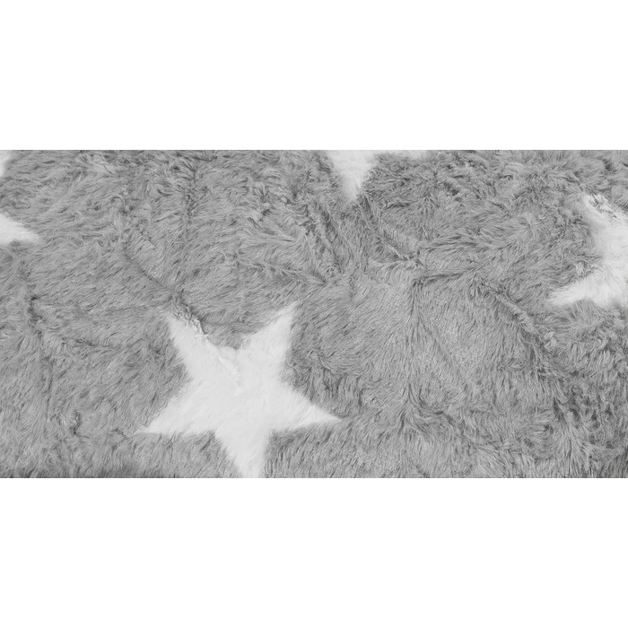 Крісло-мішок Sitting Point FluffyStars XL сірий, плюшевий