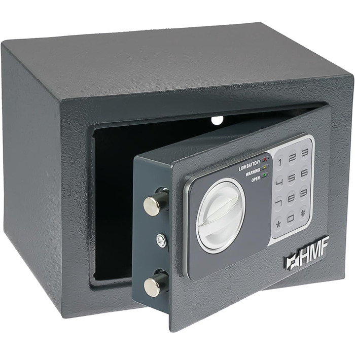 Міні-сейф HMF 46126-11 з кодовим замком, меблевий, антрацит, 23x17x17 см