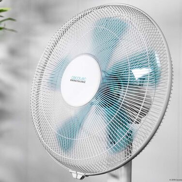 Вентилятор Cecotec EnergySilence 510 40 см, 5 лопатей, 3 швидкості, регульована висота, мідний двигун, чорний