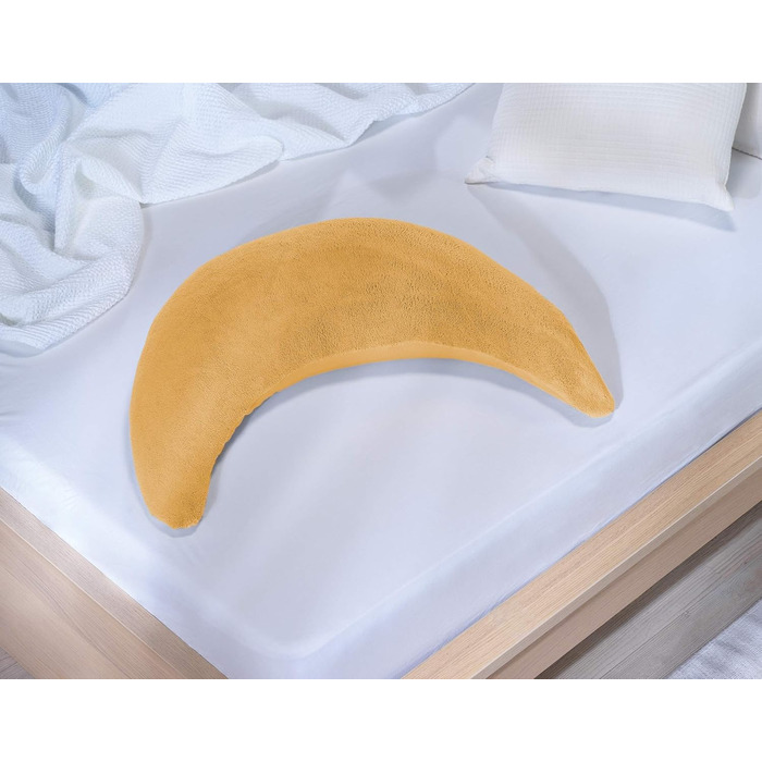 Theraline Подушка для годування та сну Plüschmond (Бежевий) з перлами, ергономічна подушка-кільце для вагітних та годуючих мам, прання 40°C