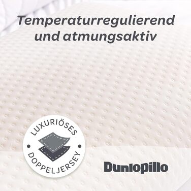Ортопедична подушка для шиї Dunlopillo з ефектом пам'яті (Memory Foam), ергономічна підтримка при болях у шиї, 55x35x11 см