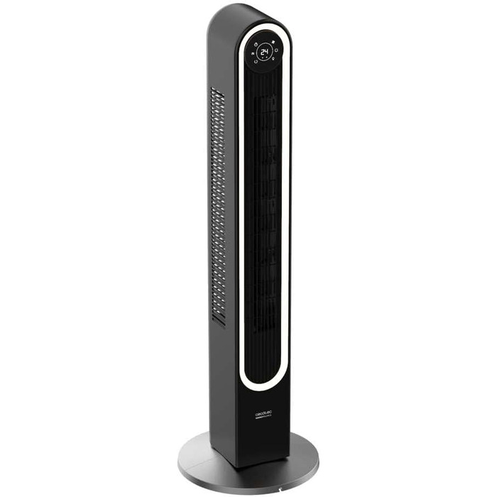 Вентилятор вежа Cecotec EnergySilence 9090 Skyline Ionic 119 см, 45 Вт, з іонізатором, LED сенсорним екраном, пультом ДУ, 3 режими, таймер 12 год, коливання 70°, чорний