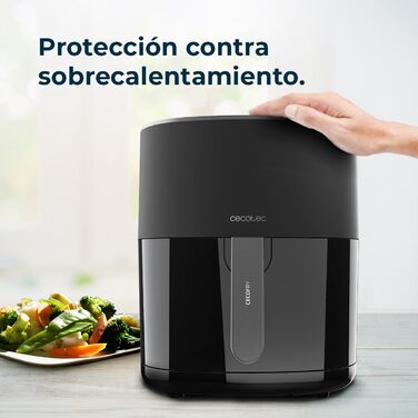 Аерофритюрниця Cecotec Cecofry Fantastik 6500, 6,5 л, 1700 Вт, без олії, 12 програм, сенсорне керування, регулювання температури 80-200°C, захист від перегріву