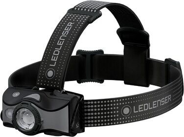 Налобний ліхтар Ledlenser MH7, 600 люмен, акумуляторний, LED, чорний/сірий, фокусування, до 60 годин роботи, червоне світло, можливість роботи від 2xAA, захист від випадкового ввімкнення, для туризму та спорту