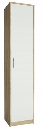 Стелаж Meble Bestseller 39 x 180 x 35 см, білий, дуб сонома