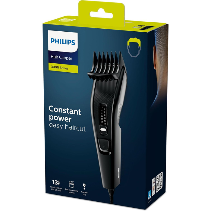 Машинка для стрижки волосся Philips Series 3000 HC3510/15 з технологією Trim-n-Flow