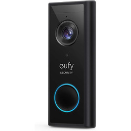 Відеодзвінок eufy Security бездротовий 2K HD з акумулятором, камера, аудіо, розпізнавання осіб, без підписки, сумісний з HomeBase 2, відновлений