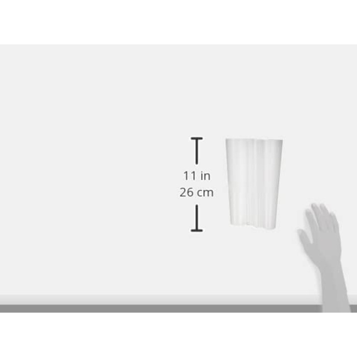 Ваза Iittala Aalto 251 мм біла скляна, дизайнерська