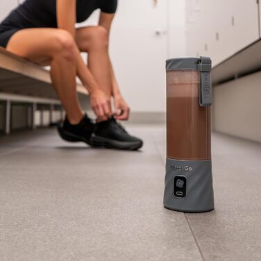 Портативний блендер BlendyGo 3 для смузі, 550 мл, USB, без BPA, PulseMotion & BlendPro технології, чорний