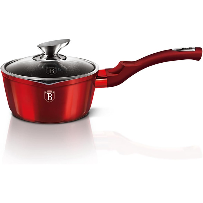 Каструля Berlinger Haus Metallic Line BH-1525N, 16 см, бордова