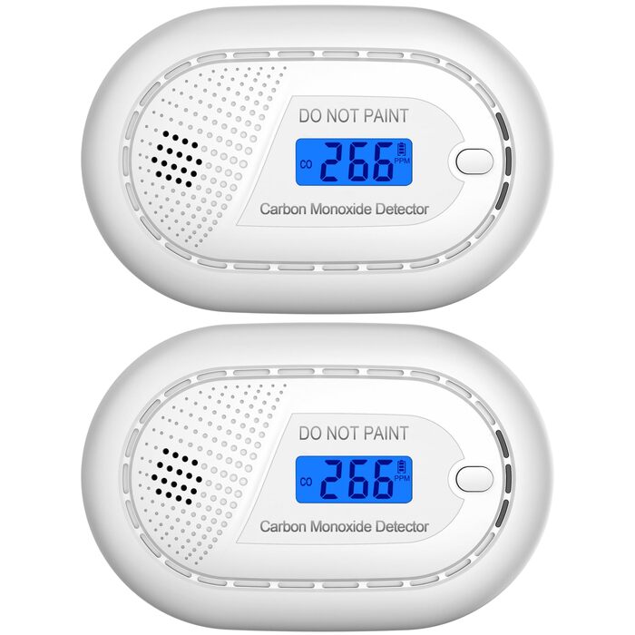 Розумний датчик чадного газу Aroha Smart Connect WLAN (набір 2 шт) — детектор CO з підтримкою Tuya & Smart Life, батарея на 10 років