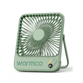 Вентилятор акумуляторний настільний Warmco 10000mAh 21 см, зелений: для офісу, спальні, кемпінгу, з цифровим дисплеєм та до 24 годин роботи