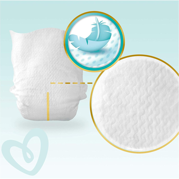 Підгузки Pampers розмір 1 (2-5 кг), 100 шт (2 упаковки по 50 шт), місячний запас
