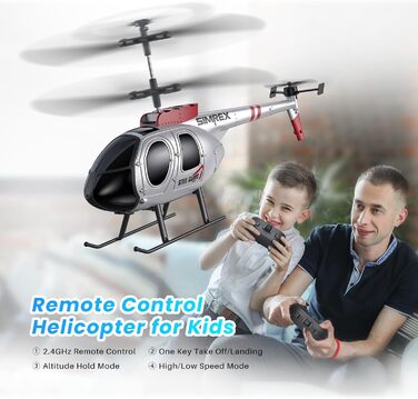 Радіокерований гелікоптер SIMREX 2.4 GHz, 2 швидкості, 20 хв польоту, для хлопчиків та дівчаток