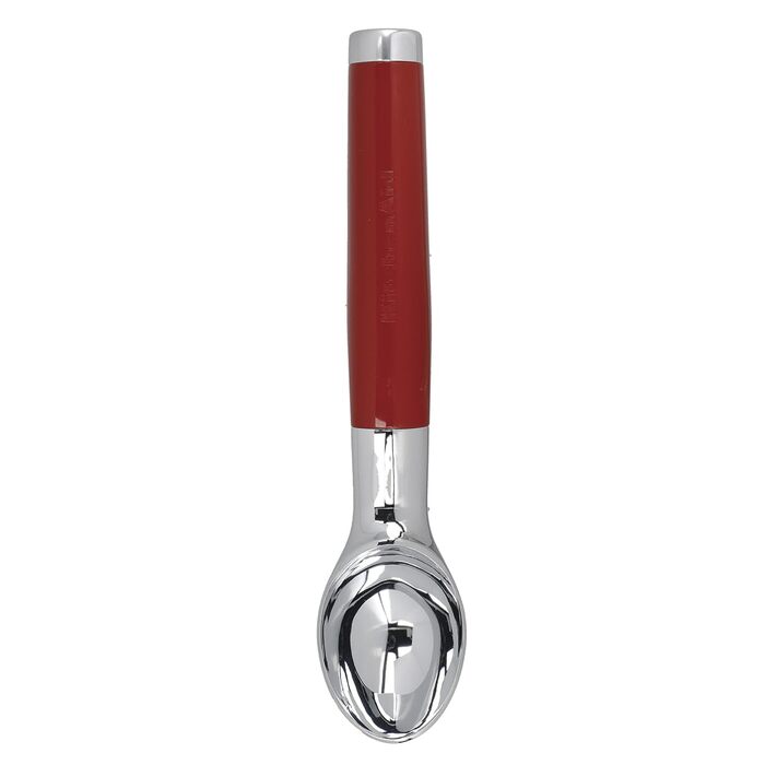 Ложка для морозива KitchenAid Eisportionierer, червона (Empire Red), нержавіюча сталь, для тіста, для мийки посуду