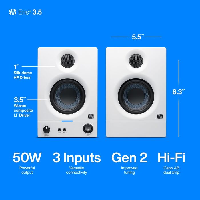 PreSonus Eris 3.5 Gen 2 – Активні монітори 3.5