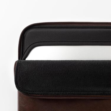 Захисний чохол-папка Comfyable Slim з PU-шкіри для MacBook Air та Pro 13/13.3/14 дюймів (M1, M2, M3, M4, M5, 2021-2026), колір Briarwood