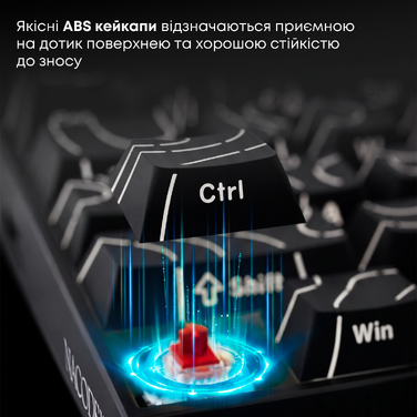 Дротова механічна клавіатура Ajazz NK68 V2 Red Switch (NK68-V2-R-S-W)