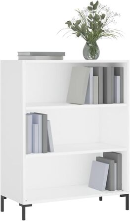 vidaXL книжкова шафа бетонно-сіра 69,5x32,5x90 см ДСП