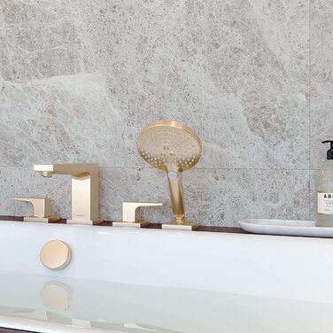 Душова лійка Hansgrohe Raindance Select S з функцією економії води (EcoSmart), ручна лійка з 3 режимами, діаметр 120 мм, з антинакипним покриттям, бронзове покриття (Brushed Bronze)