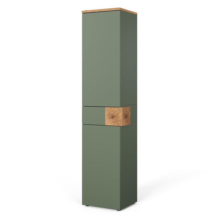 Тумба під умивальник Vicco Eden, 70 x 64.5 см, з 2 шухлядами для ванної кімнати, колір зелений